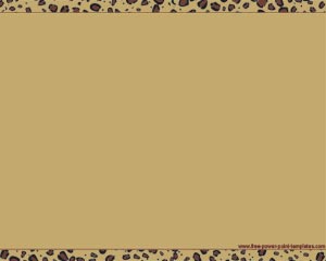 Animal print frame Powerpoint