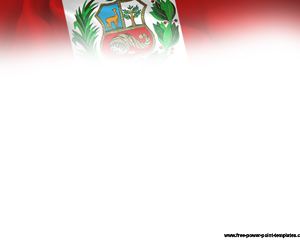 peru flag power point template